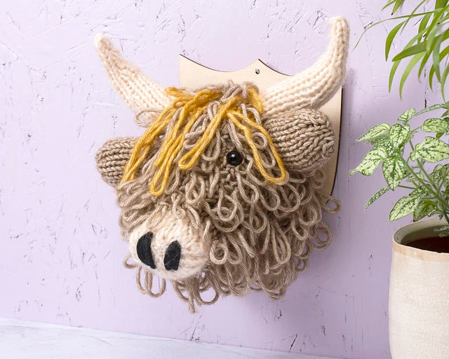 Cow Head Knitting Pattern