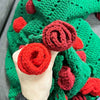 3-in-1 Rose Bouquet: Blanket, Cardigan & Decor